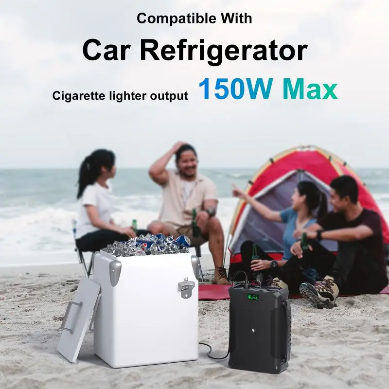 YYHC-100000mAh Portable Power Station 300w Solar Panel Charhing Emergency Backup Power Bank Lifepo4 Battery Pack 12V 60ah Powere