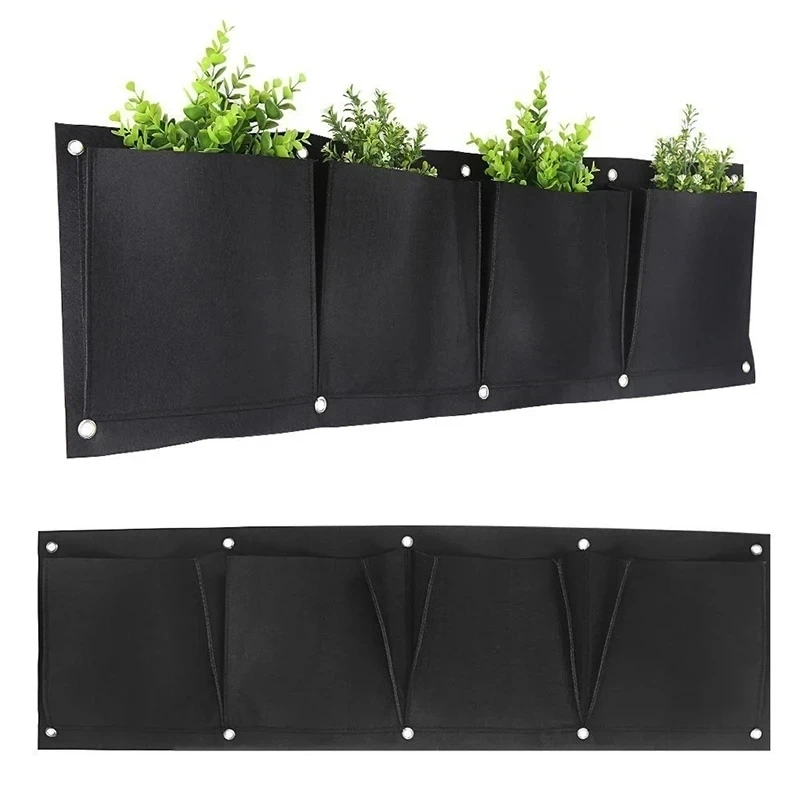 Description Picture 4 of itemMulti-pocket Planting Bag Felt Vegetable Fruit Flowers Grow Bags for Plants Hanging Vertical Home Garden Tools Plant Seeding Pot
