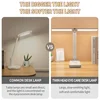 Foldable LED Desk Lamp USB Rechargeable Reading Lights 3 Levels Dimmable Touch Eye Protection For Bedroom Bedside Study Lighting 3
