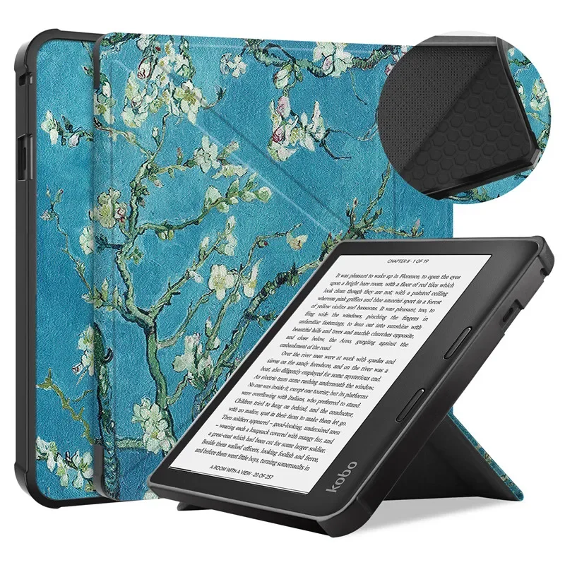 Multi-folding Stand Cover For Cpque Kobo Libra Colour Smart