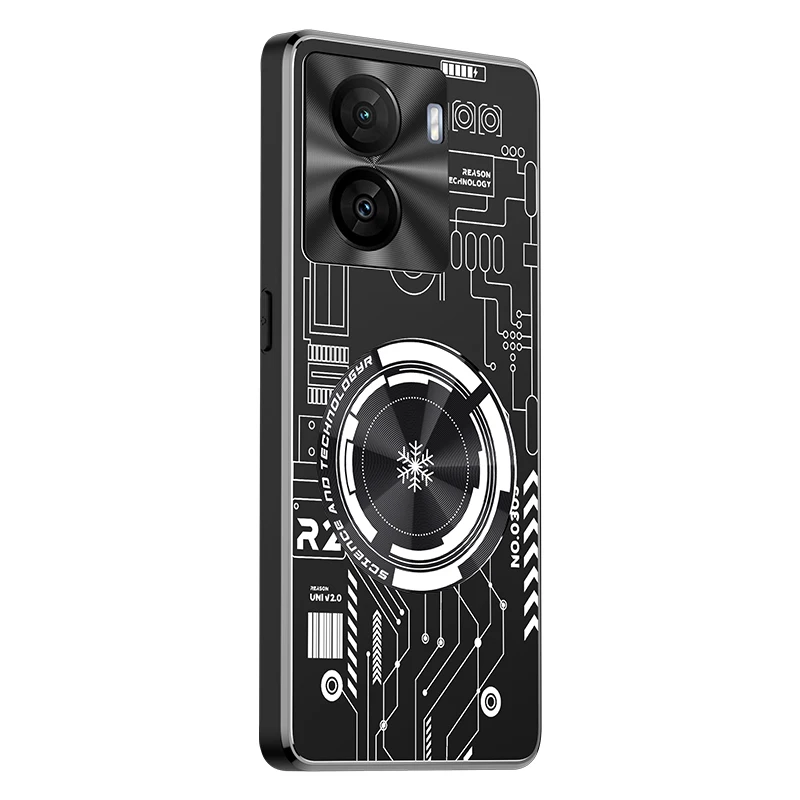 Aluminum Alloy Heat Dissipation Case for VIVO IQOO Z7 Z6 Cases Graphene Cooling Red Copper Metal Cover IQOO Z7 Funda Capa