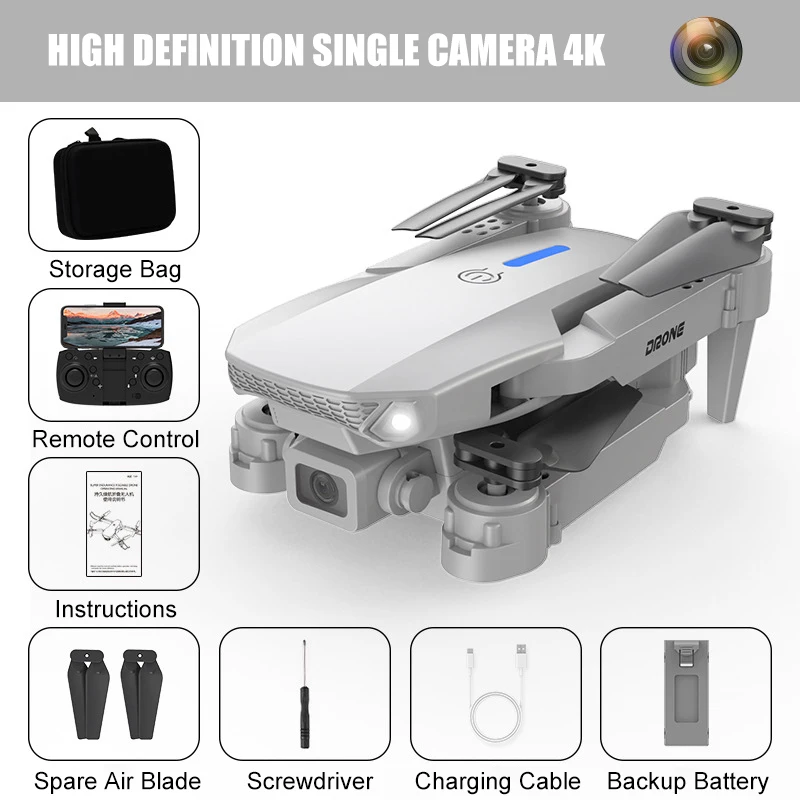 ตัวเลือกสินค้า โดรน 4K กล้องคู่ บินไกล ถ่ายภาพคมชัด