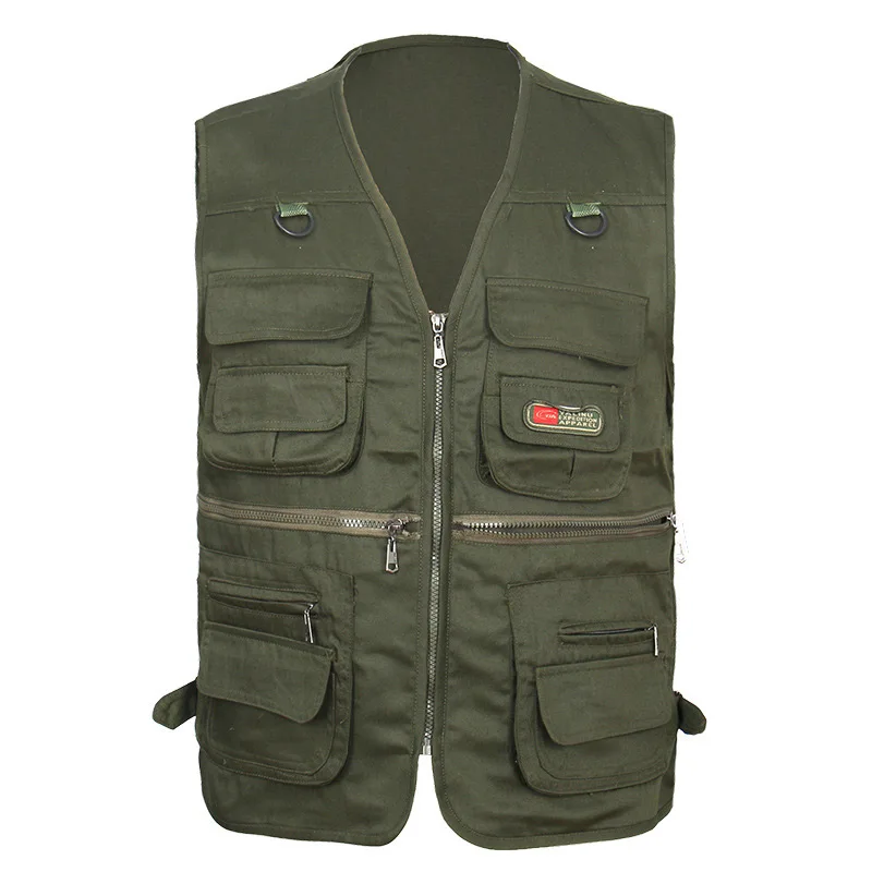 

Outdoor Fishing Vest Climbing Travel Utility Outwear with Muti Pocket Hiking Travel Sport Photographer Waistcoat Vest Summer Men