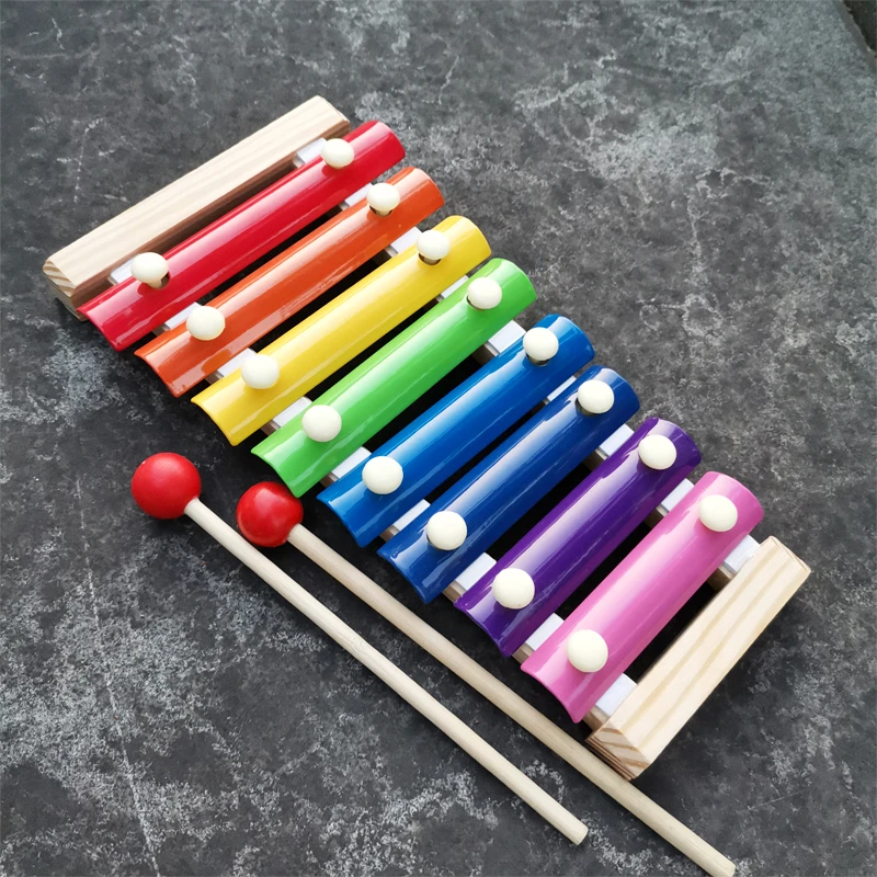 Tone Wooden Xylophone Knock Multi EXCEART 15 Colored Piano Kid Educational Preschool Learning Tool 