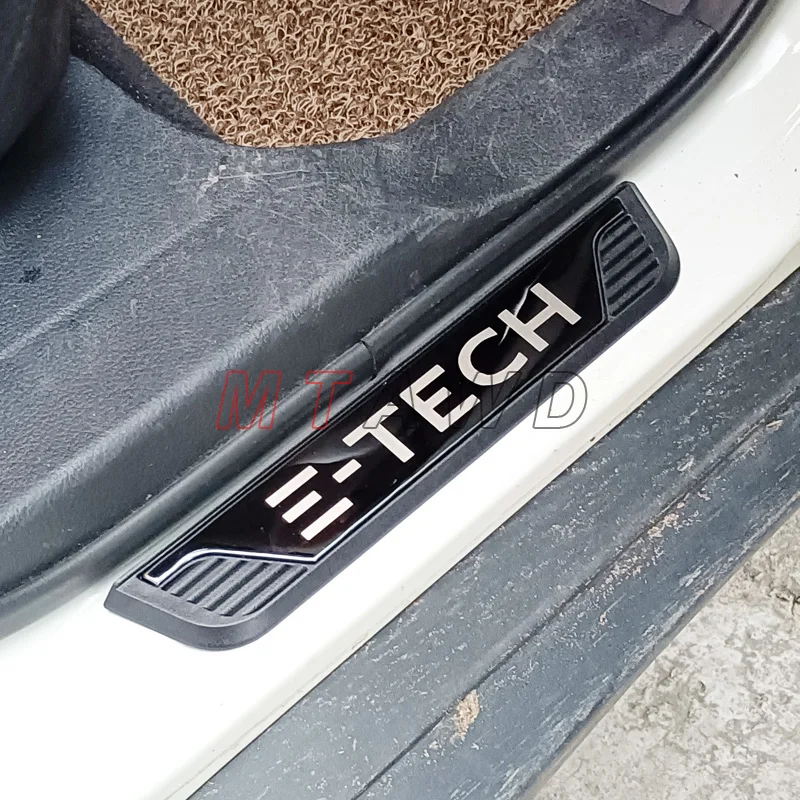 쉐보레 쉐보레 블레이저 EV E-TECH 액세서리 2024 스테인레스 크롬 자동차 문짝 씰 스커프 플레이트 가드 페달 보호대 스타일링