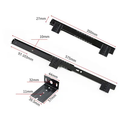 2 adet Bilgisayar Masası Çekmece Slaytları Raylı Parça Kaldırma Klavye Tepsisi Slayt Ray Çekme Çelik Bilyalı Mobilya Donanım Aksesuarları