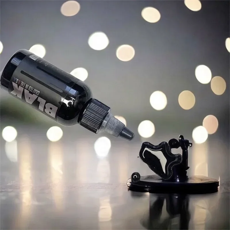 30/60/120ml Tattoo Ink Black and White Tricolor Water-based Ink Non-irritating Easy Coloring Classic Black Super Durable