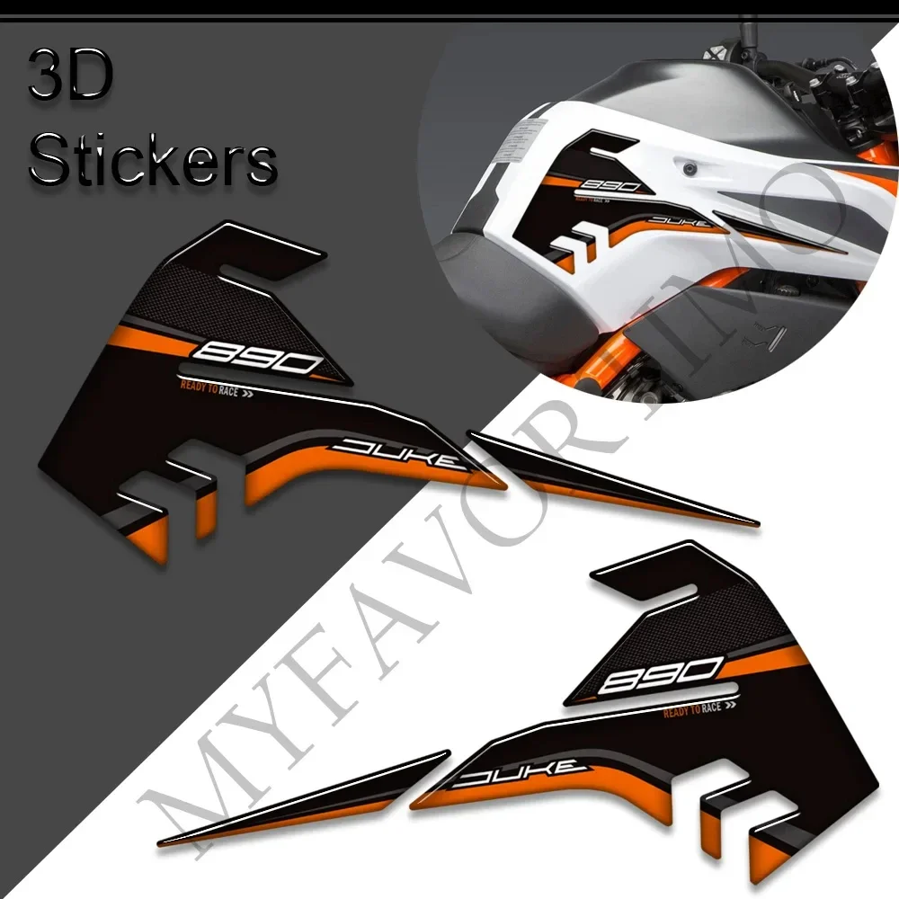 

For 890 Adventure R Motorcycle Stickers Decals Tank Pad Side Grips Gas Fuel Knee Protection 2018 2019 2020 2021 2022