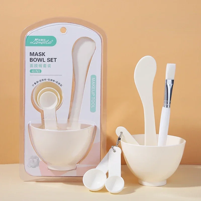 Pink DIY Facial Mask Mixing Bowl & Beauty Tools Set – 9-Piece Face Care Kit