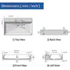 Rectangle Vessel Sink Matte White Stone Resin 30"x18" Wall Mount Bathroom Sink with Pop-up Drain Scratch-Resistant Minimalist 6