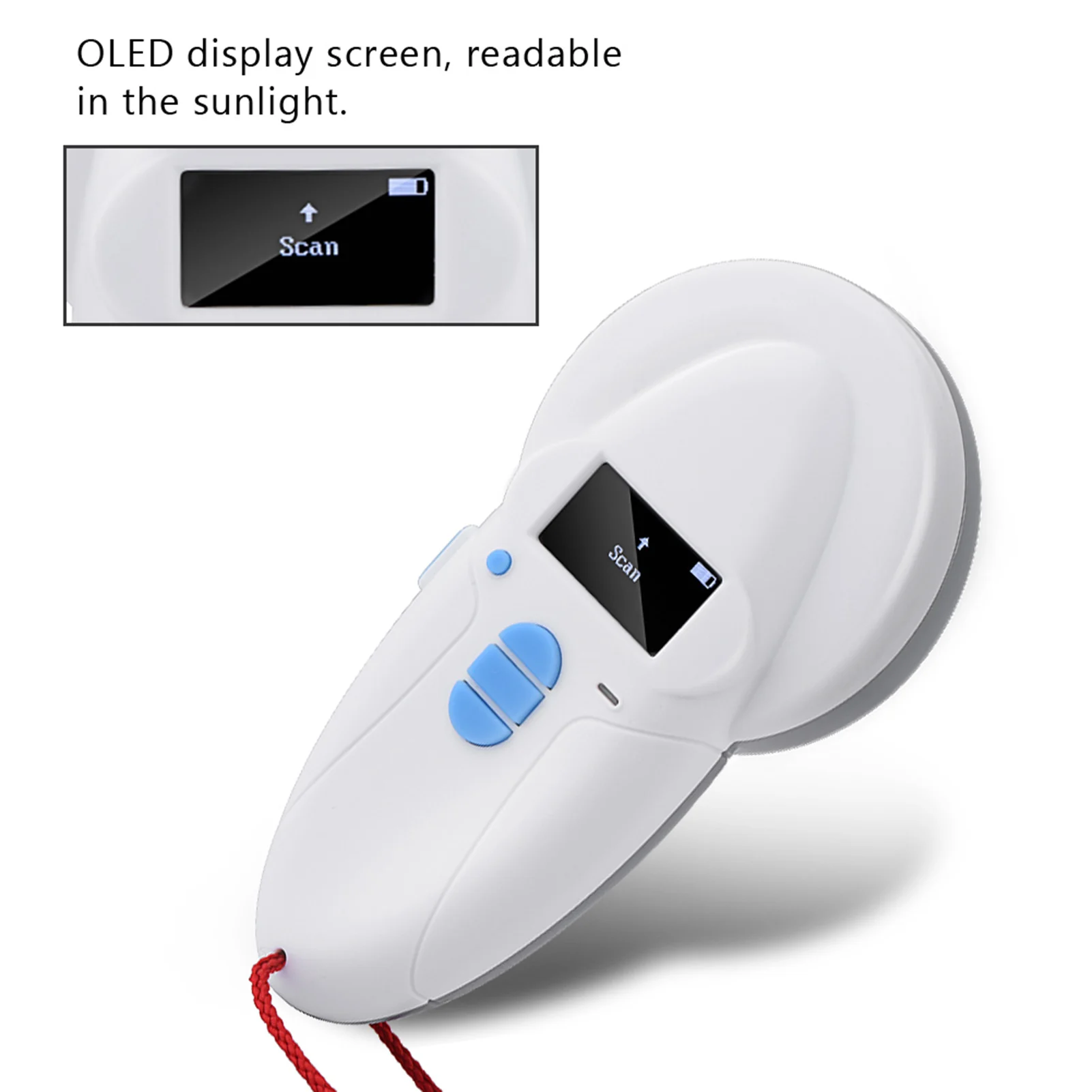 휴대용 충전식 동물 칩 ID 리더 마이크로칩 RFID 스캐너 마이크로칩 리더