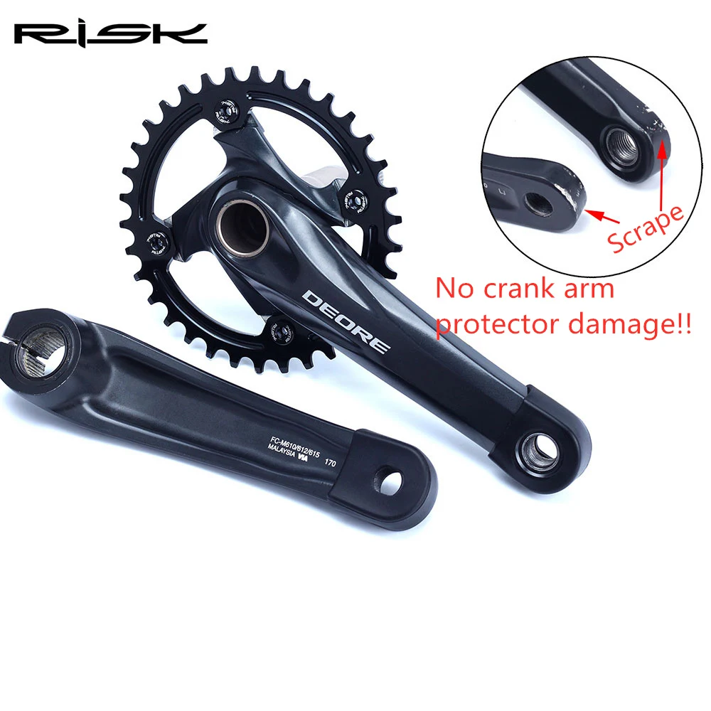 Durable Silica Bike Crank Arm Protective Covers - Set of 2