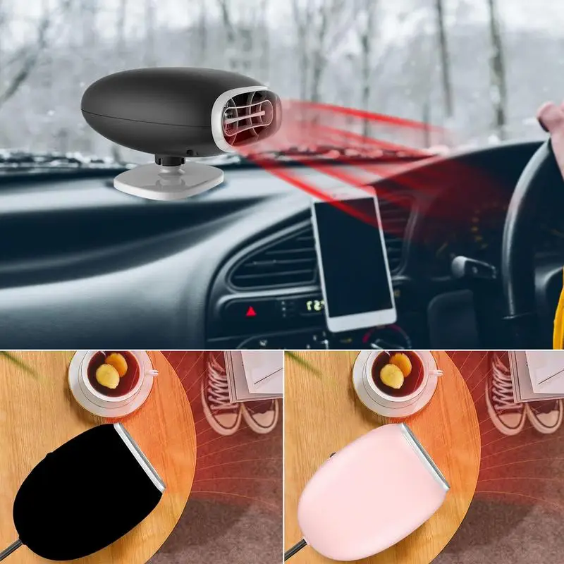 

Car Heaters 12V Upgrade Car Heating Fan 150W Defogger And Defroster 2 IN 1 Cooling Heating Auto Windshield Defroster Car Heater