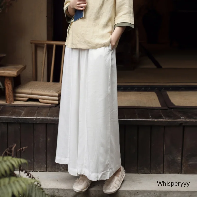 Summer New Chinese Style Shirt Retro Tang Suit Hanfu Cheongsam Tops Zen Tea Artist Chinese Traditional Clothing Female Elegance