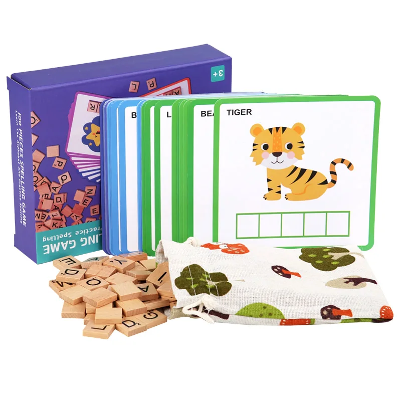 Children's toys learn English card alphabet cognition early cognitive puzzle toys 5