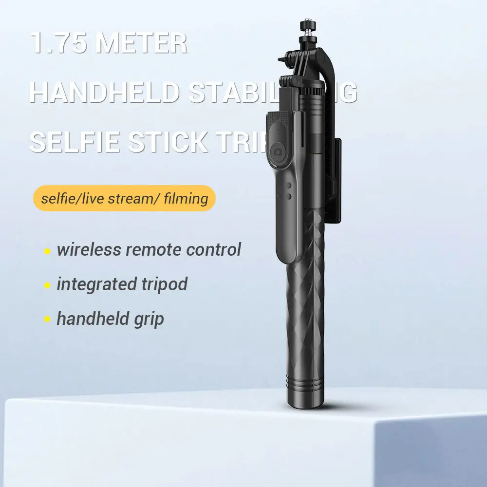 K28 Selfie Stick Tripod Extendable with Wireless Remote Floor Live Broadcast Bracket Handheld Stabilizer Selfie Stick Tripod