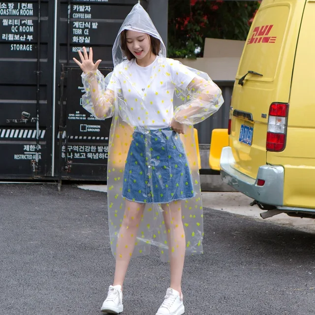 Kültéri Hordozható Esőkabát Átlátható Eldobható Séta Poncho Pe Egyrészes Védő Utazás Felnőtt Esőfelszerelés - Image 3