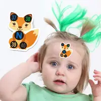 Randomly 10PCS/Pack Cartoon Thermometer Temperature Changing Sticker Thermometer Color Temperature Sticker Forehead Baby W8X1 1