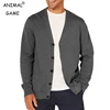 New Men's Long Sleeve Cardigan Sweaters Knitted Sweatcoats Man V Neck Button Lightweight  Sweater Oversize Solid Color Tops
