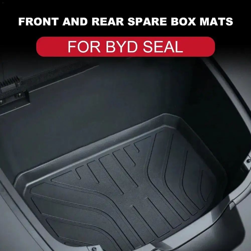 

Коврик для автомобиля BYD Seal Ev 2023, передний и задний коврик для багажника, коробка для хранения, водонепроницаемые подкладки, подкладка для груза, поднос для багажника, напольный коврик, автомобильные аксессуары