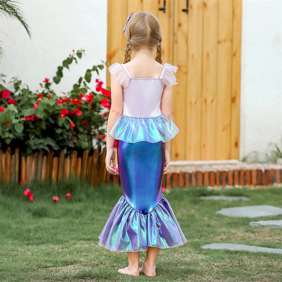 FANTASIA SEREIA AZUL ROUPA PEQUENA ARIEL SAIA INFANTIL LUXO  Roupa de  sereia infantil, Fantasias, Vestidos de formatura