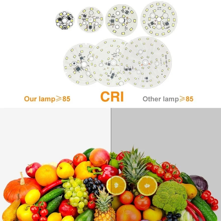 OuuZuu LED Chip 3W 5W 7W 9W 12W 15W No Need Driver AC 220V-240V SMD 2835 Cold Warm White Round Lamp Beads for Downlight