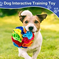 Interactive Dog Toys Snuffle Ball for Dogs Encourage Natural Foraging Skills, Snuffle Ball Dog Puzzle Toys Treat Ball for Large 2