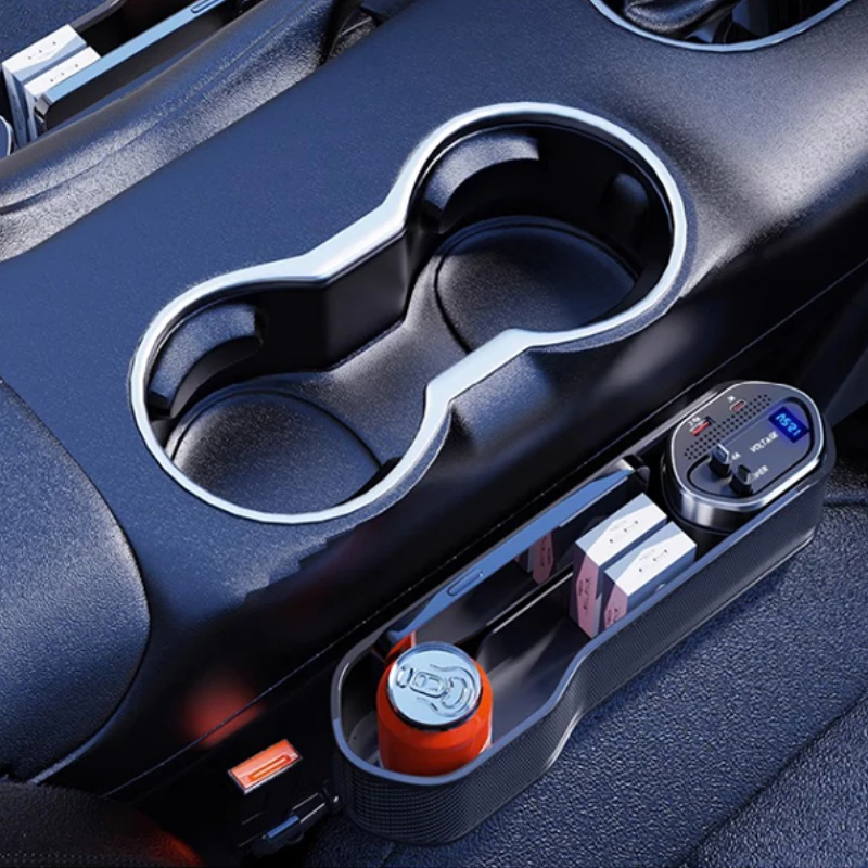 Wireless Charging Car Organizer Box with Fast Charge Cable