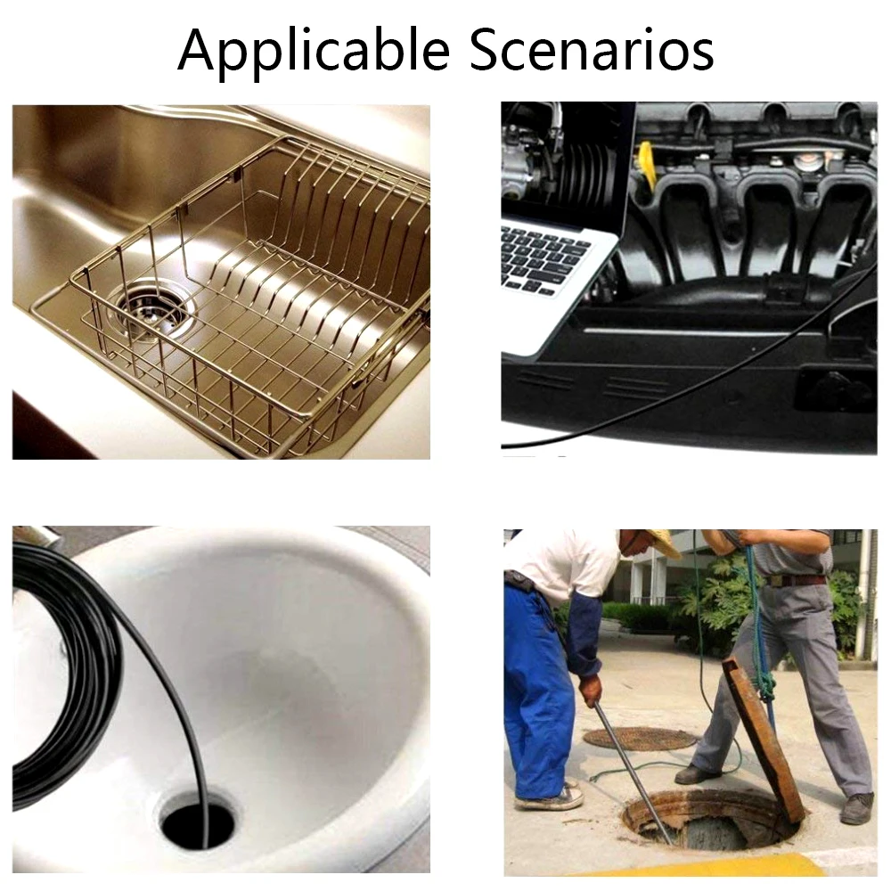 5.5mm lens Camera Endoscope IP67 1/2/3.5/5/10 M Hard Flexible Tube Mirco USB Borescope Video Inspection for Android Endoscope 5