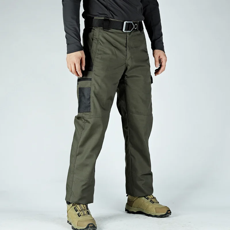 Men\'s Cargo Pants Multi Pockets Work Trousers Casual Tactical Pants Male Outwear Army Straight Autumn Spring Pants New
