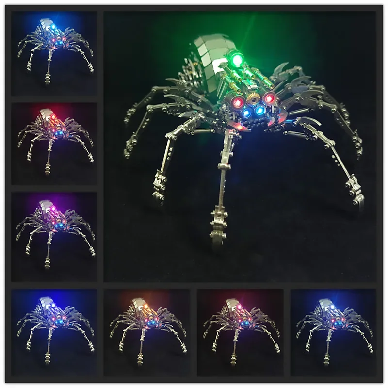 3D Puzzle Animal Spider King Model Metal Scorpion Jigsaw DIY Assemble Toys Mechanical Assembly Kits Toy Children Adults Gifts 5