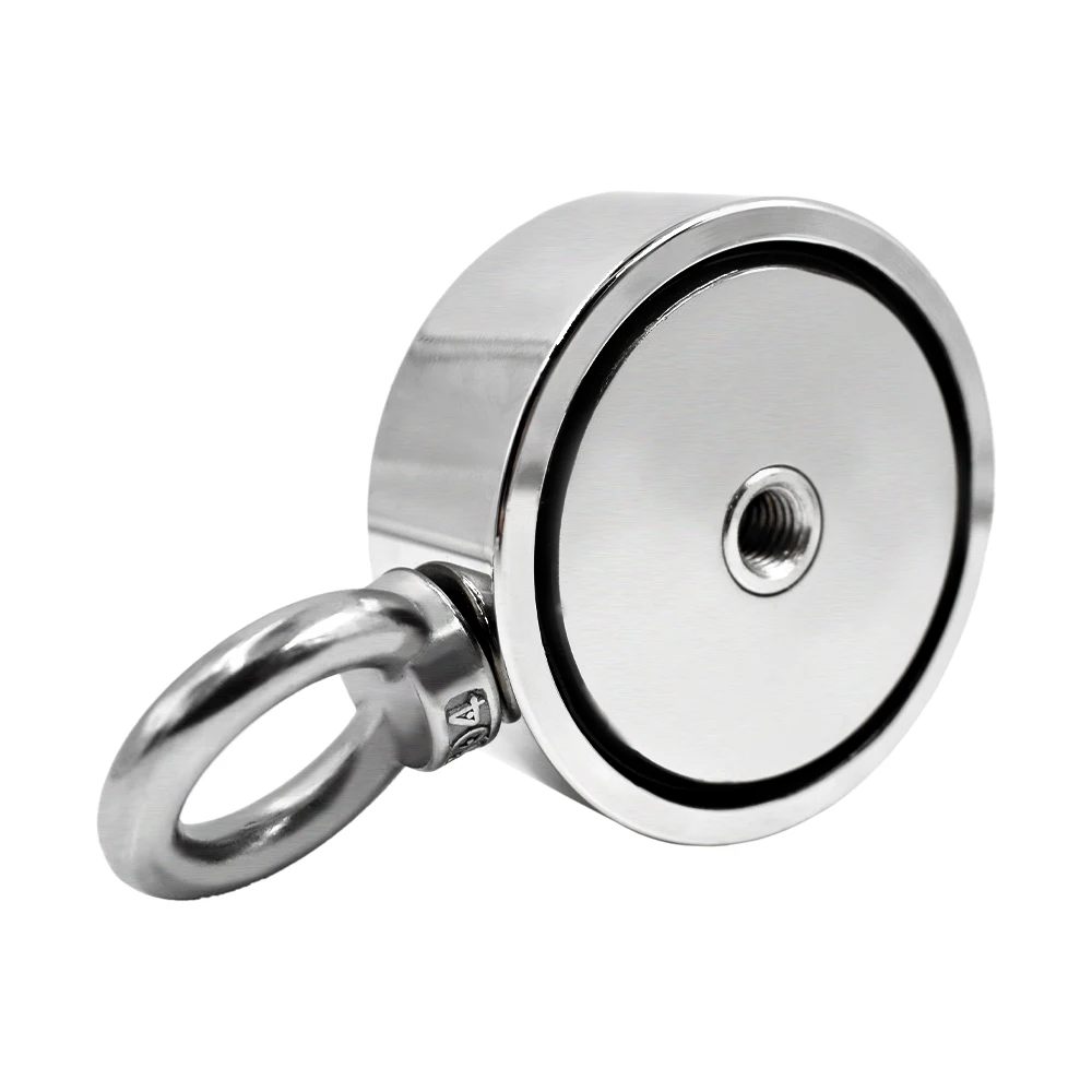 Neodymium Magnet Double side Strong Salvage Fishing magnet 150KGx2 face search magnet holder magnetic stell cup holder