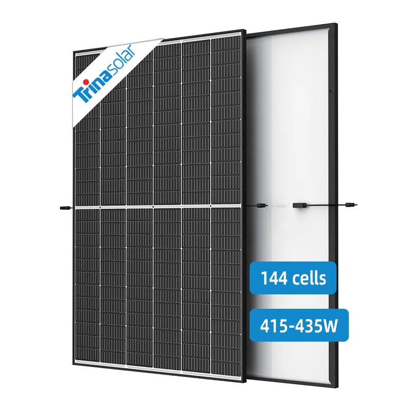 Moduli Solari Alimentati Solare Trina Vertex 450W Panneau Solaire Mono Power Station Pv Modul