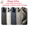iPhone 15 Pro Dual eSIM 6.1" Genuine LTPO Super Retina XDR OLED 128/256/512GB/1TB 8GB Face ID NFC A17Pro 98% New 5G Cell Phone