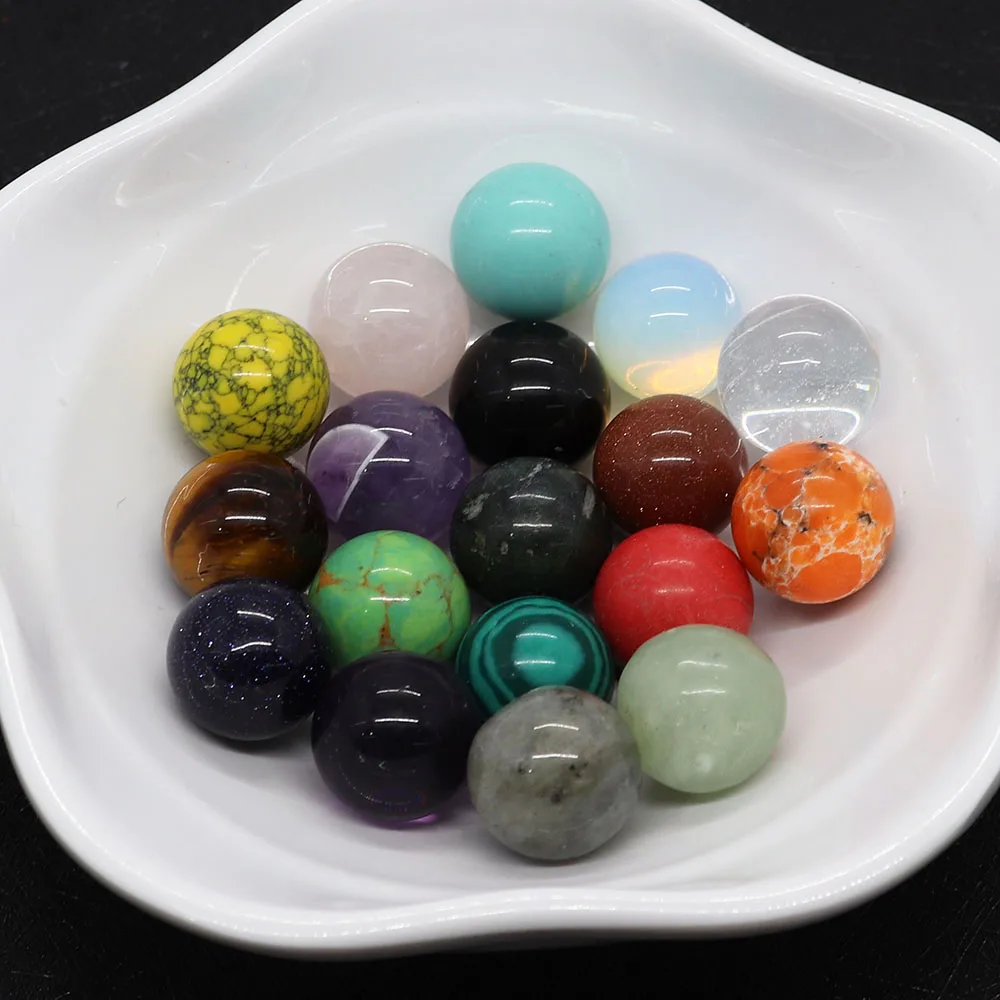 Fashion New Natural Stone Ball Shape Occhio Di Tigre Malachite Fashion Allentato Spacer Bead Per Braccialetto Gioielli Che Fanno Accessori 16Mm