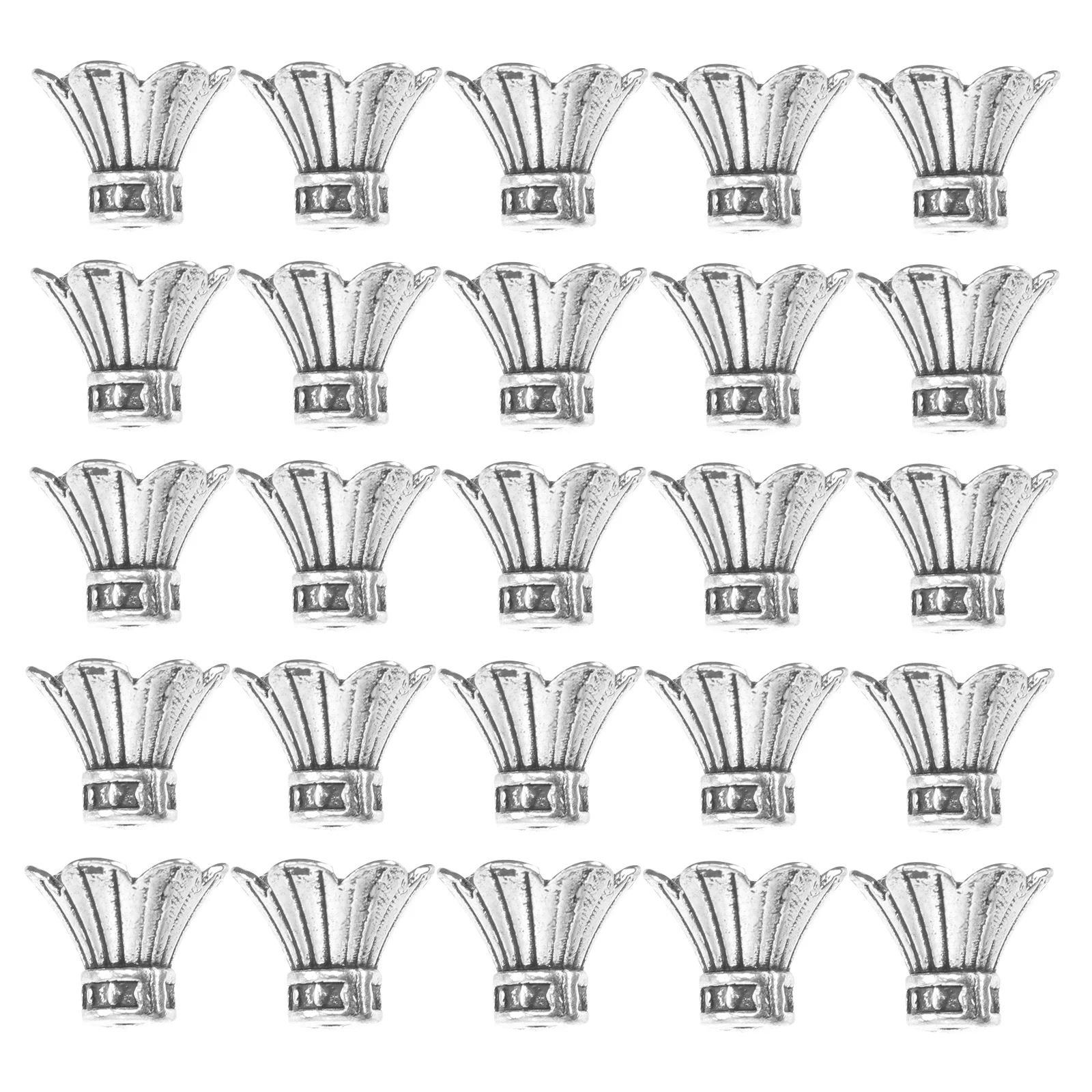 

30Pcs DIY Flower Bead Caps Alloy Tibetan Style Spacer Beads Craft Supplies Charms Pendants for Bracelet Necklace Earrings