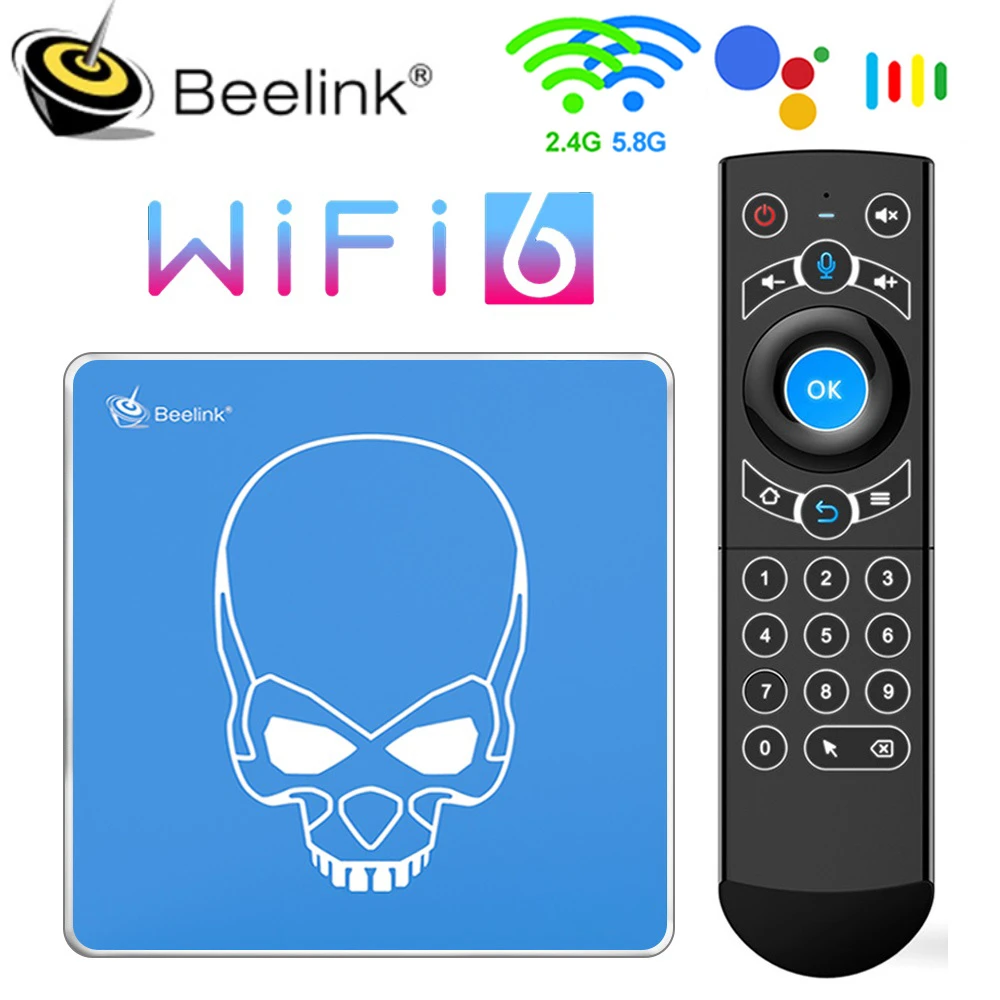 Beelink GT King Pro WiFi 6 Smart TV BOX Android 9.0 4GB 64GB DDR4 Amlogic S922X-H 4K Quad Core Set top box  GT King  S922X