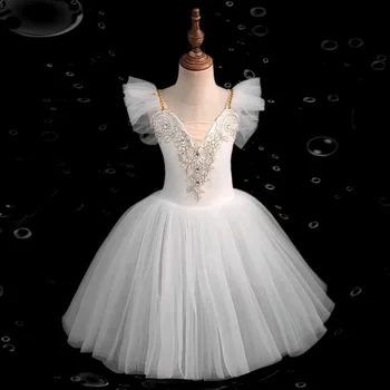 Summer Girl Ballet Dress Tutu Kids Clothing Children's Day Vestidos Dance Costume Girls Casual Dresses Ballet Leotards Outfit 1