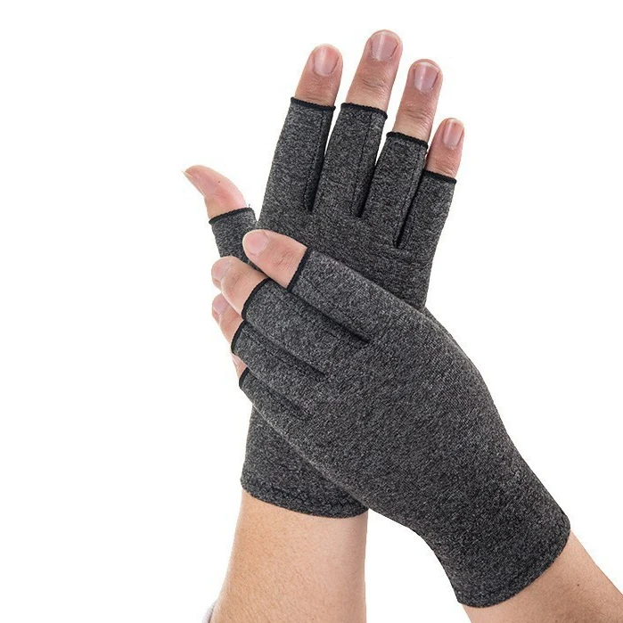 1/2 Pairs Compression Arthritis Anti-Slip Gloves Wrist Support Brace Carpal Tunnel Pain Relief Women Men Therapy Wristband Glove 2