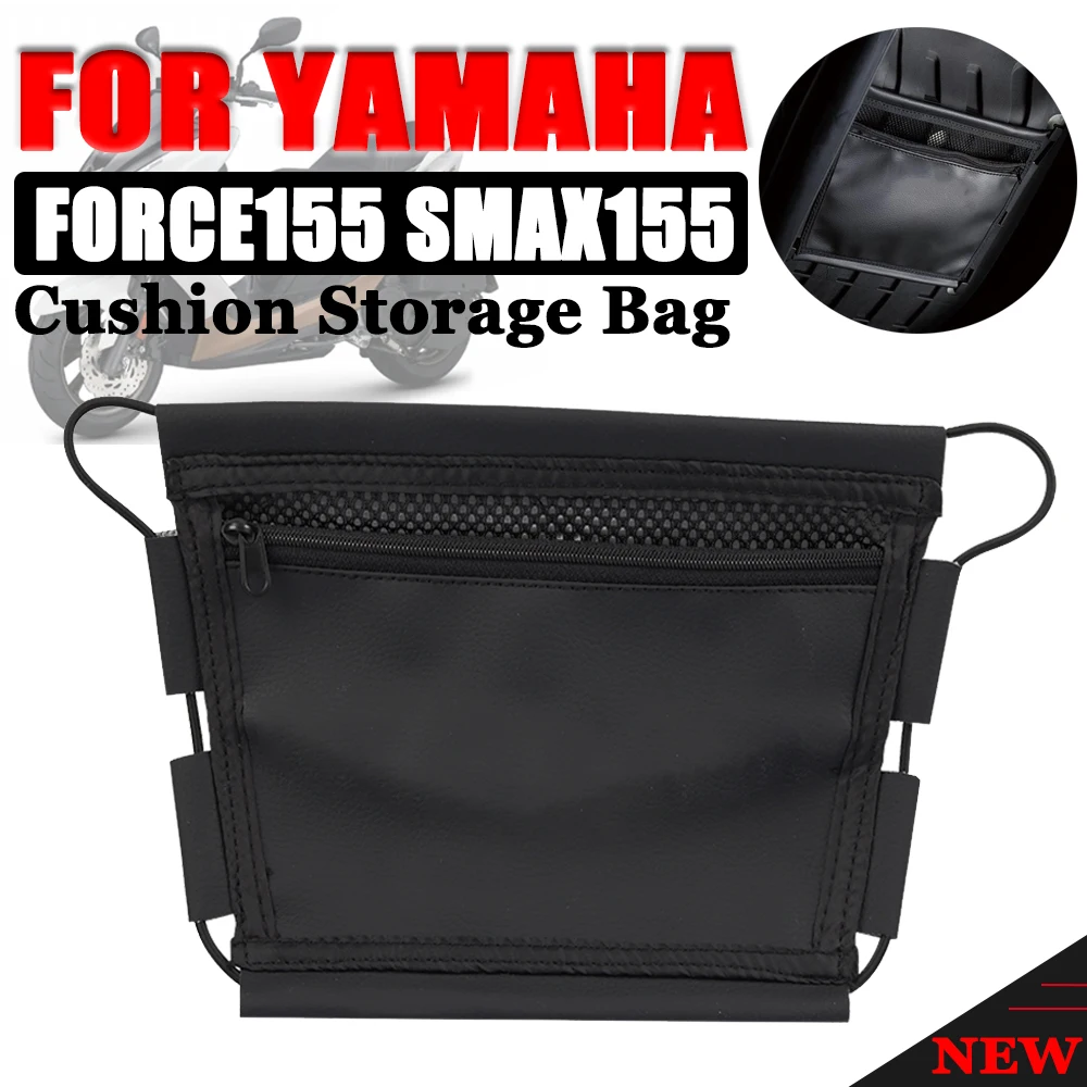 

For YAMAHA FORCE155 FORCE 2.0 SMAX155 FORCE SMAX 155 Motorcycle Accessories Under Seat Storage Bag Leather Tool Organizer Bag
