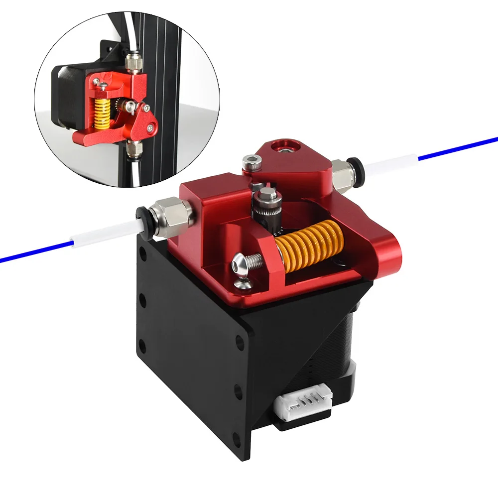 3D Printer Parts Upgraded Dual Gear MK8 Extruder Double Pulleys Aluminum Extruder For Ender 3/6 CR10 CR-10S PRO