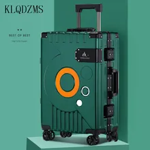 

KLQDZMS Business Boarding Lock Box Fashion New Suitcase Trolley Case 20 Inch Rolling Suitcase Carry on Spinner Wheels Luggage