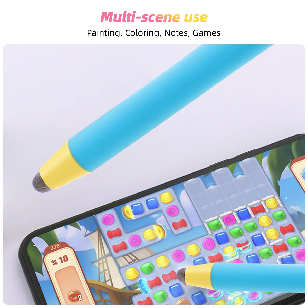 Smooth Professional Kids Learning Machine Capacitor Pen Wear-resistant Touch Stylus No Latency for iPhone 15 Ipad Air Mini Pro