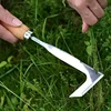 Stainless Steel Wood Handle Garden Weeder Hand Weeding Removal Cutter Puller Tools Multifunction Weeder Transplant Garden Tools 4