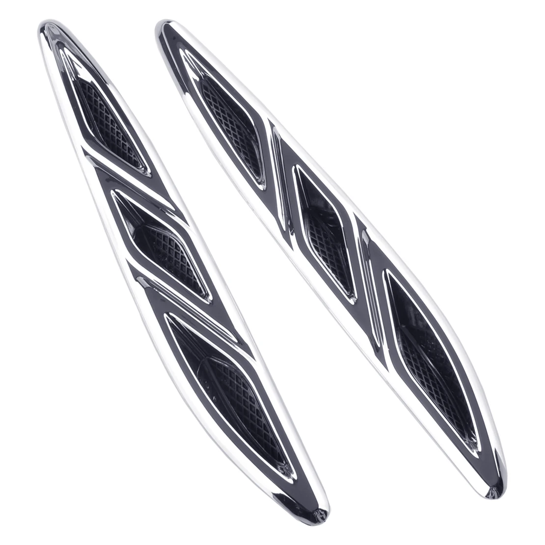 

1 Pair Car Front Left Right Hood Vent Cover Trim Frame Fit for Buick LaCrosse 2009 2010 2011 2012 2013 Chrome ABS