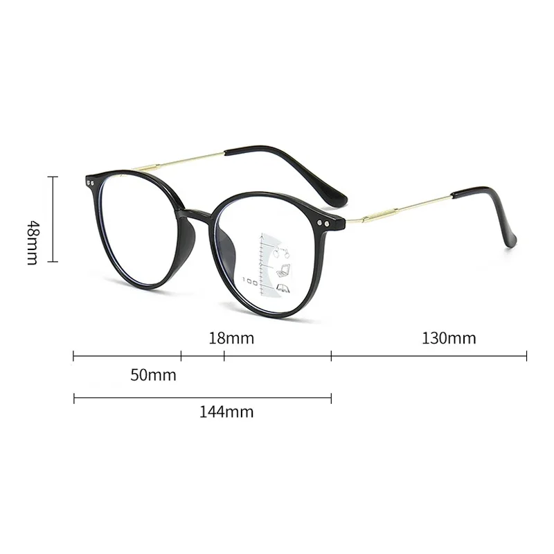 High Definition Photochromic Presbyopia Eyewear Progressive Multifocus Reading Glasses Anti-blue Light Far Sight Glasses 6