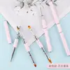 Dual-ended Nail Brush French Stripe Brushes Manicure Liner Brush 3D Tips Ultra-thin Line Drawing Pen UV Gel Painting Brushes 4