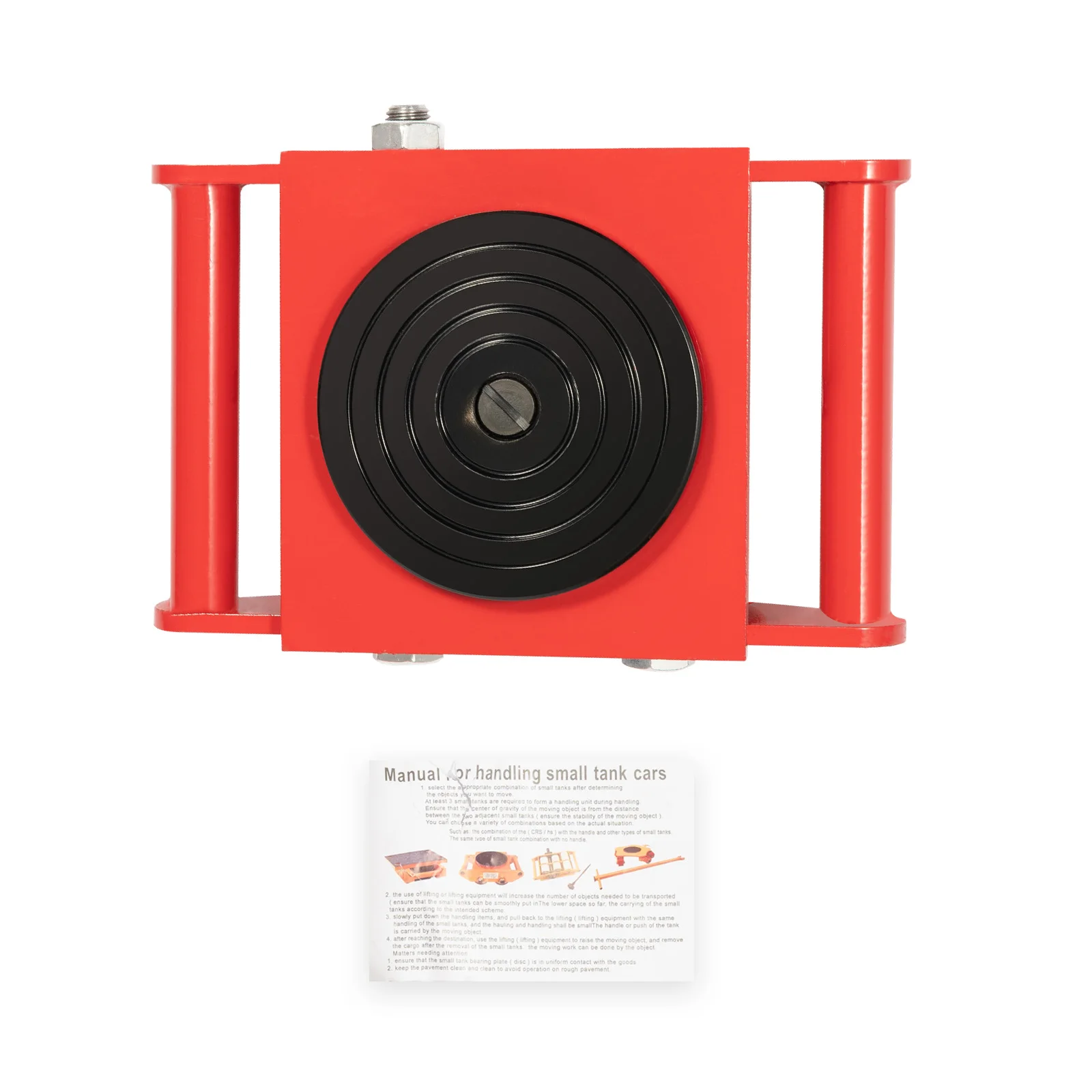 6T Heavy Duty Machinery Mover 360° Rotation Cap Cargo Trolley Machine Transport Roller Cart Industrial Dolly Skate Handling Tool