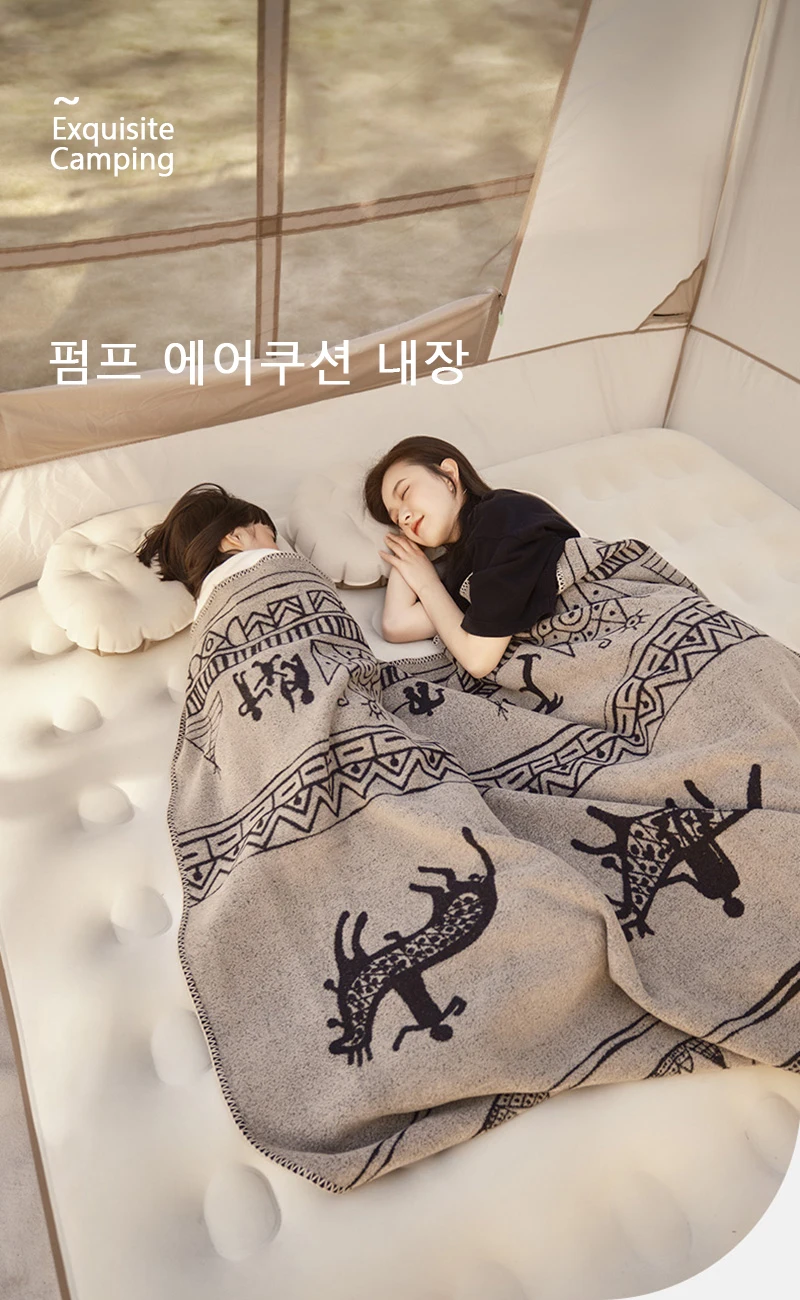 Description Picture 2 of itemNaturehike New Self-inflatable Mattress 1-3 Person PVC Built-in Pump Automatic Air Bed Outdoor Travel Sleeping Pad Camping Mat