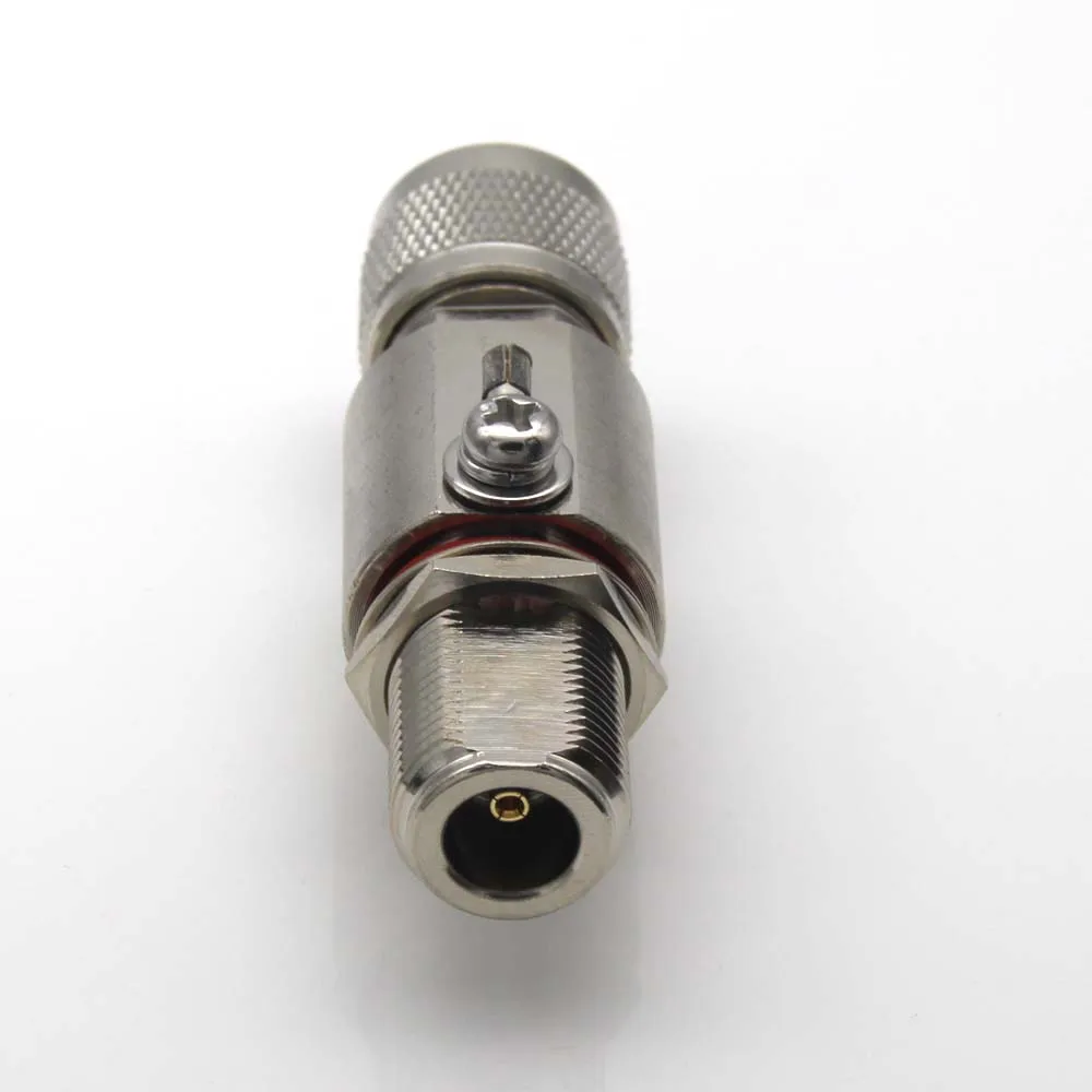 N Coaxial Lightning Arrestor Arrester Surge Protector N Type Male to Female Gas Discharge Protection for HAM CB Radio WLAN WiFi surge protector